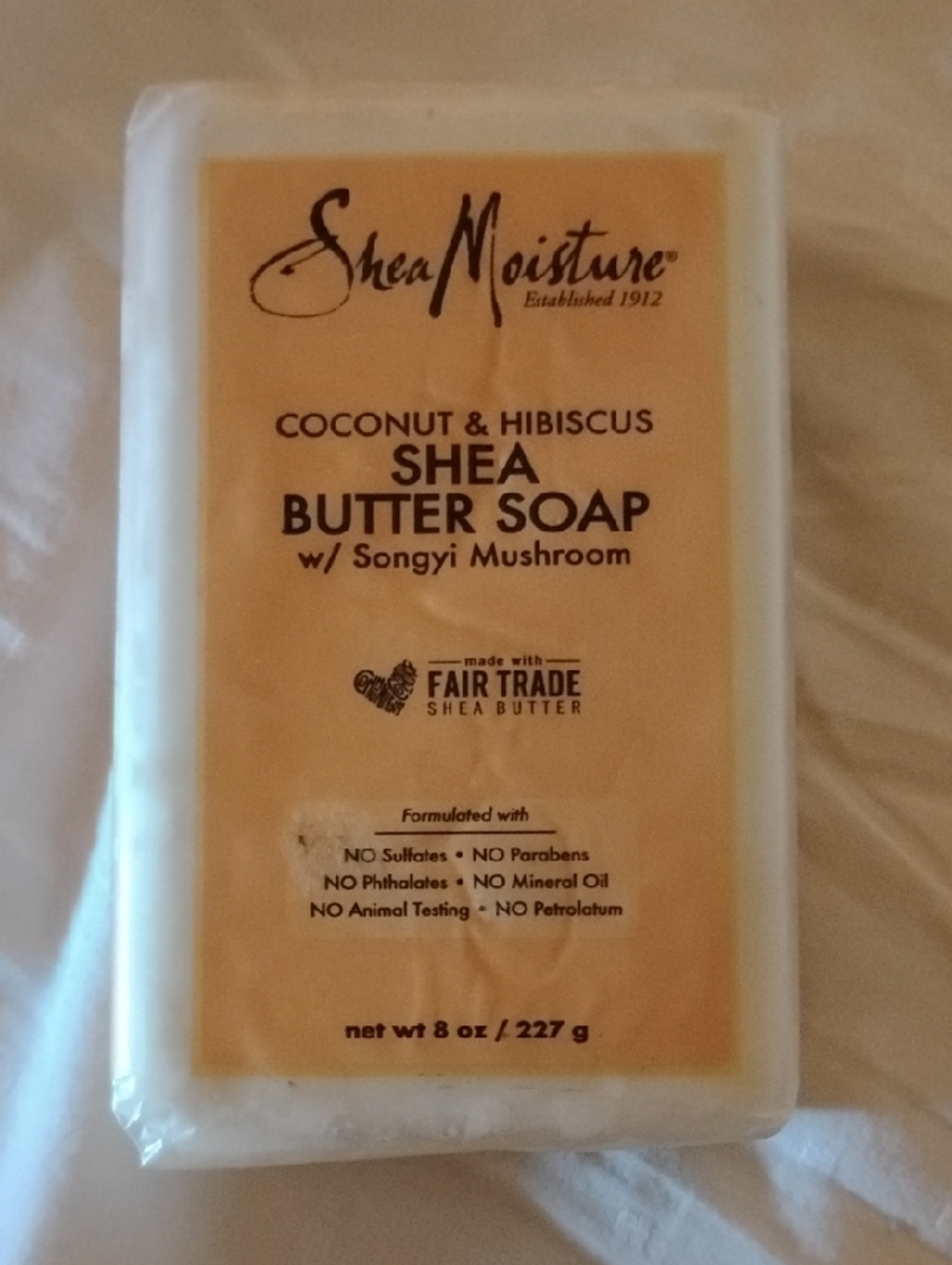 Shea Moisture Cream and White Shea Butter Soap Bar
